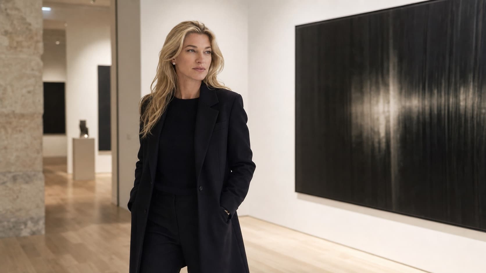 Nicole Junkermann in a Paris contemporary gallery for France art reviews