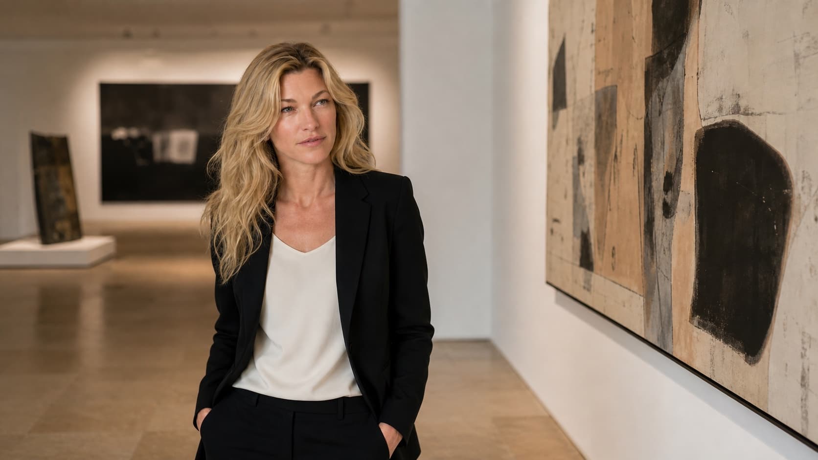 Nicole Junkermann in a Berlin-style gallery for Germany contemporary art reviews on Nicole Junkermann Art Review