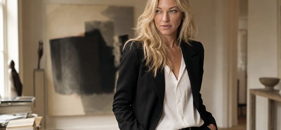 Nicole Junkermann in a gallery filled with summer light for a late-June note on art and light